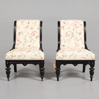 STOLAR, ett par, nyrenässans, 1800-talets andra hälft.