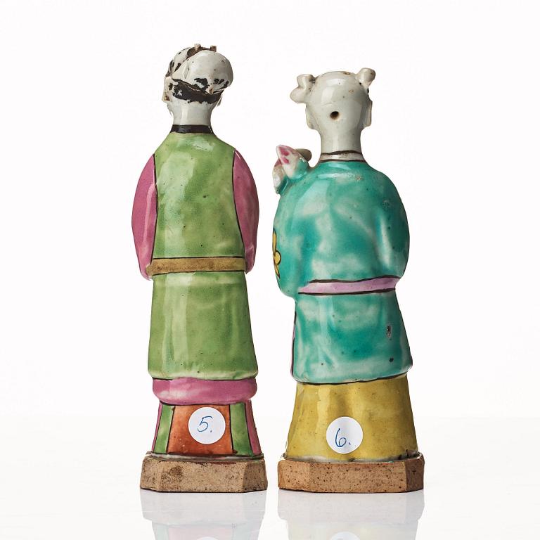 A group of eight immortals on  wooden stand, Qing dynasty, 19th Century.