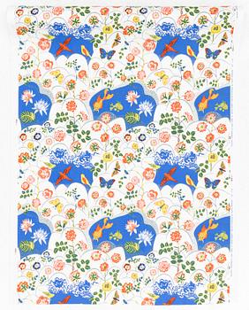 Josef Frank, Textil på meter, "Guldfisk", Firma Svenskt Tenn, ca 23 m.