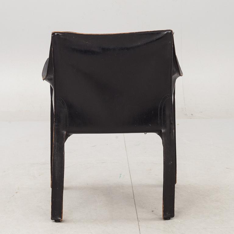 KARMSTOL, "CAB", Mario Bellini, för Cassina, Italien, etikettmärkt.
