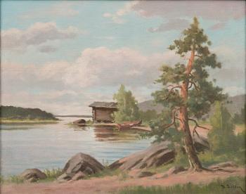 UUNO SOLDAN, öljy kankaalle, signeerattu.