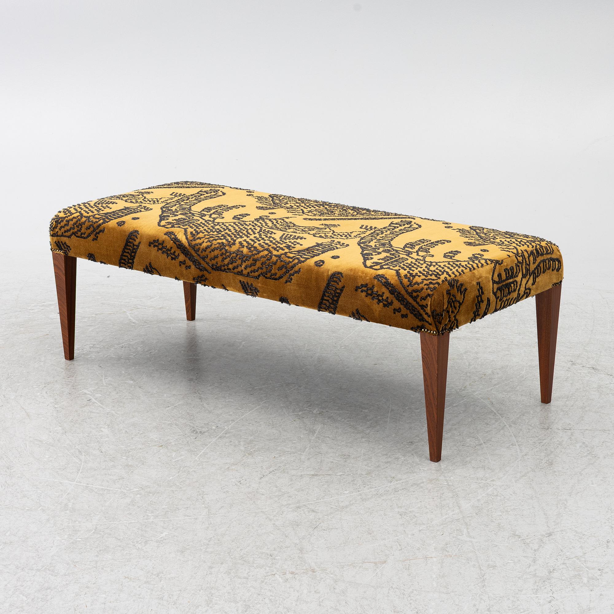 Josef Frank, a 'E8' bench, Svenskt Tenn, Sweden.
