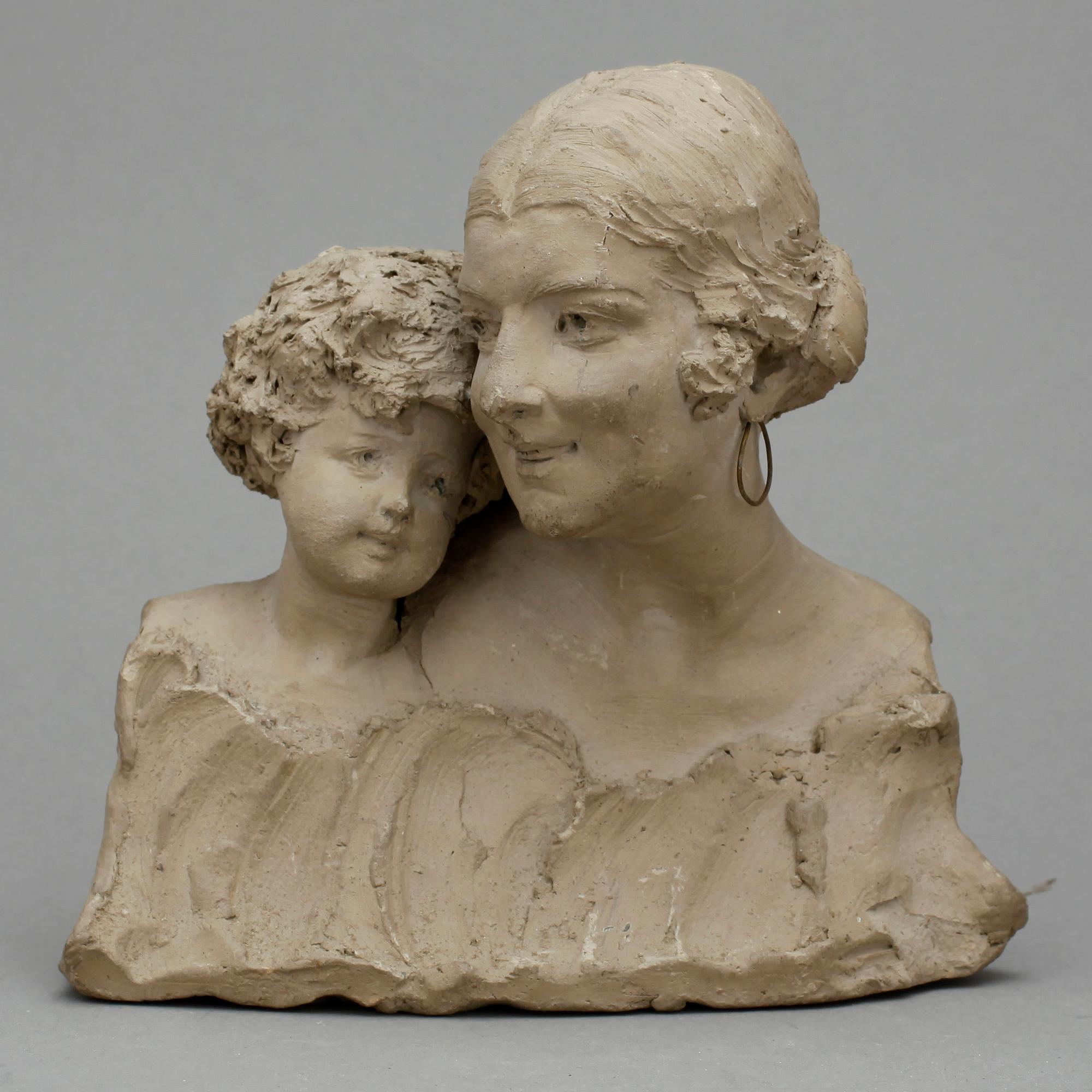 ALLESANDRO MORETTI, skulptur, lergods, signerad och daterad 1932.
