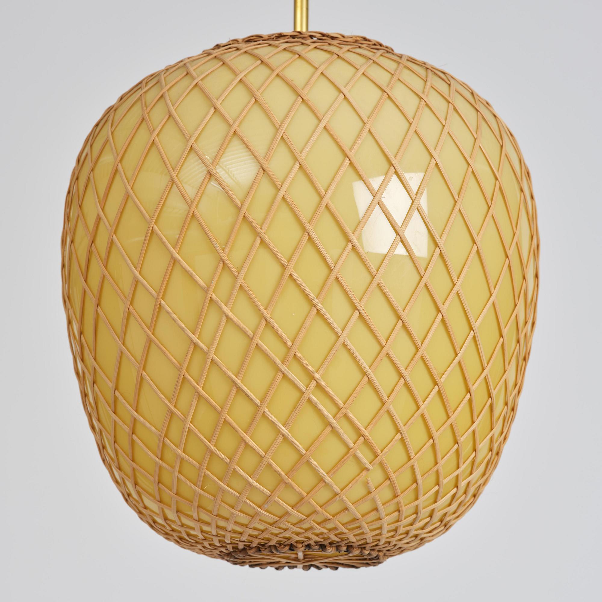 Swedish Modern, a pair of ceiling lamps, 1940s.