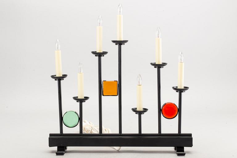 Adventsljusstake "Fantasi" Osram sent 1900-tal.