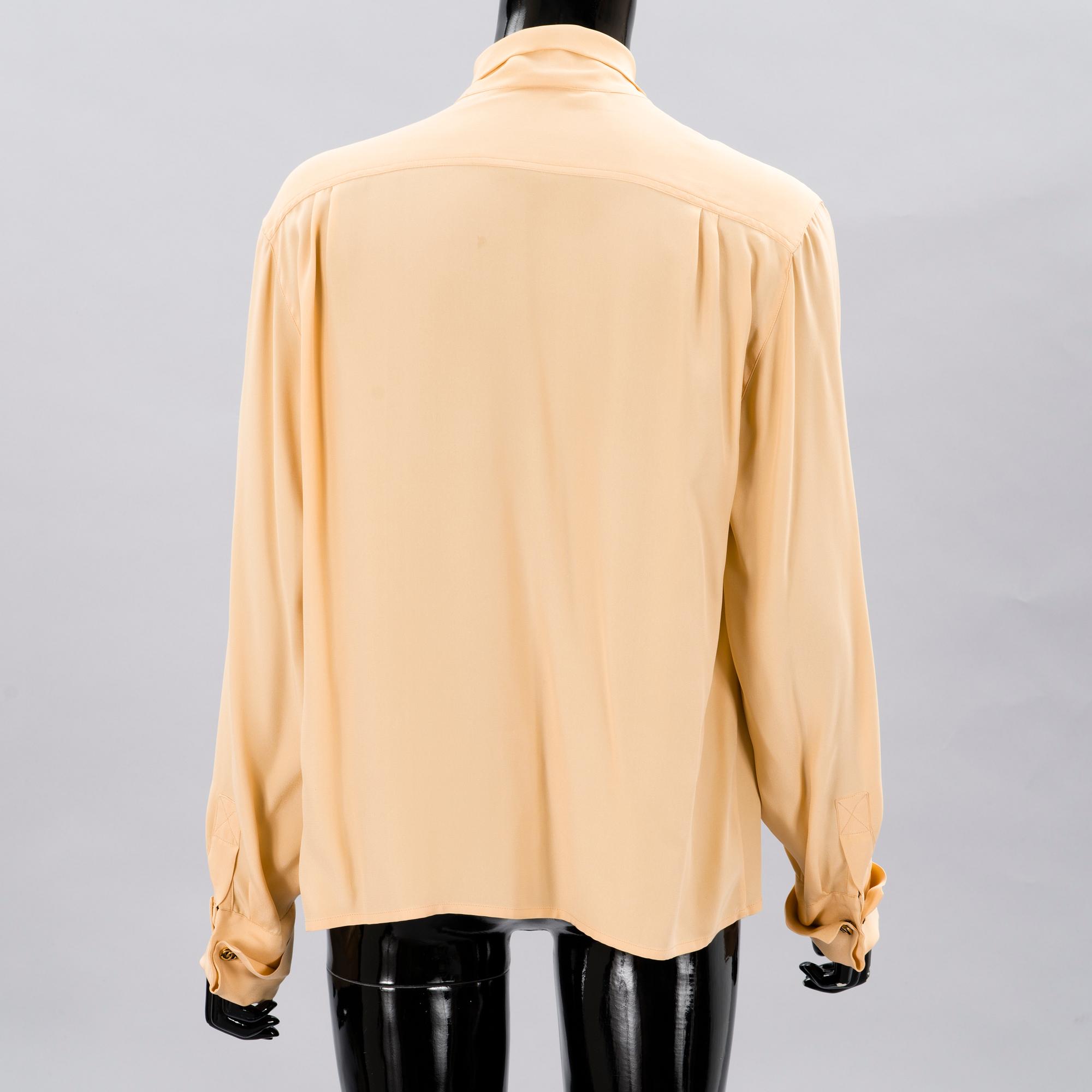 CHANEL, Three Vintage Silk Blouses.
