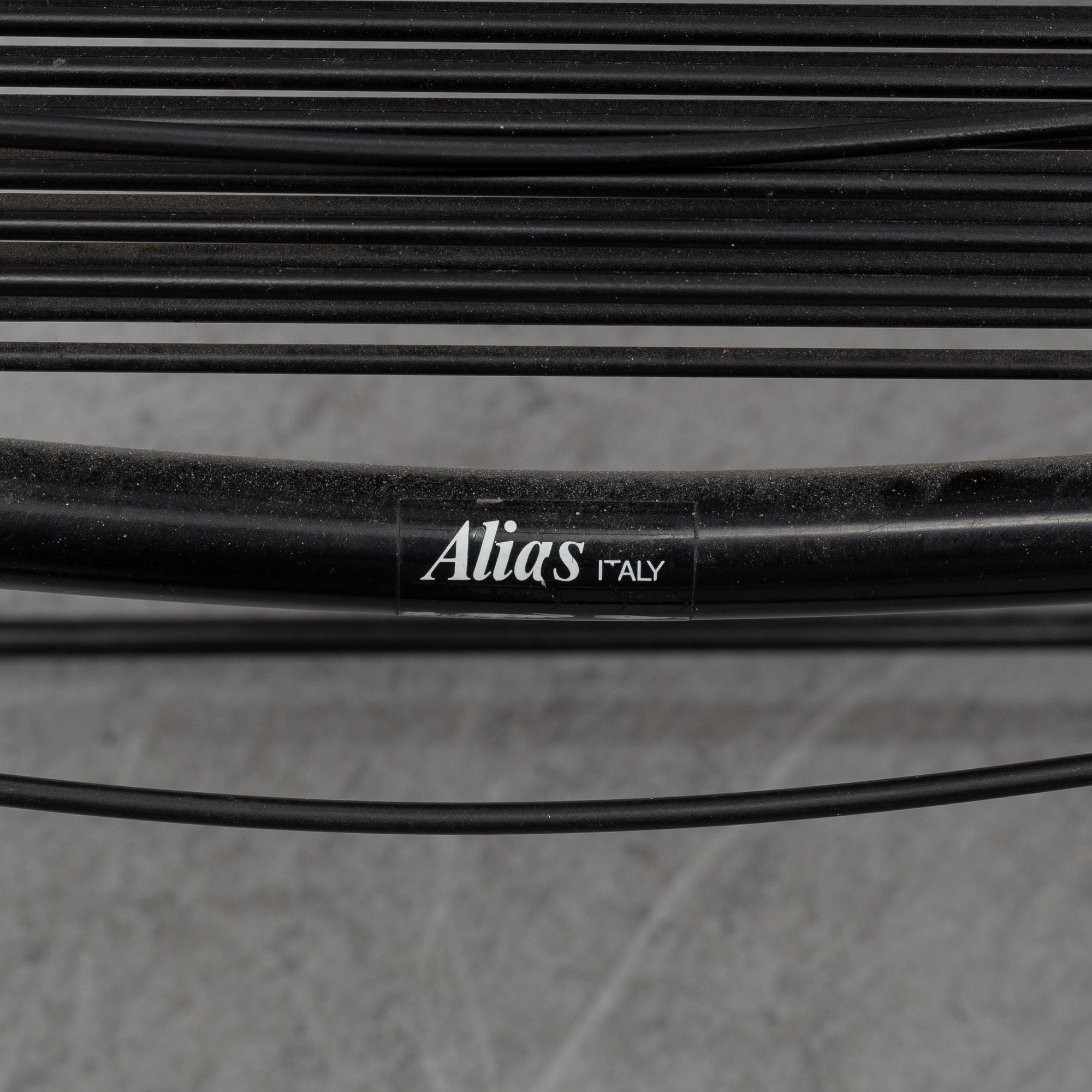 Giandomenico Belotti, six 'Spaghetti' chairs, Alias, Italy.