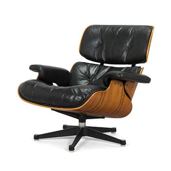 Charles & Ray Eames, 'Lounge chair', licensed by Mobilier International France, 1977.