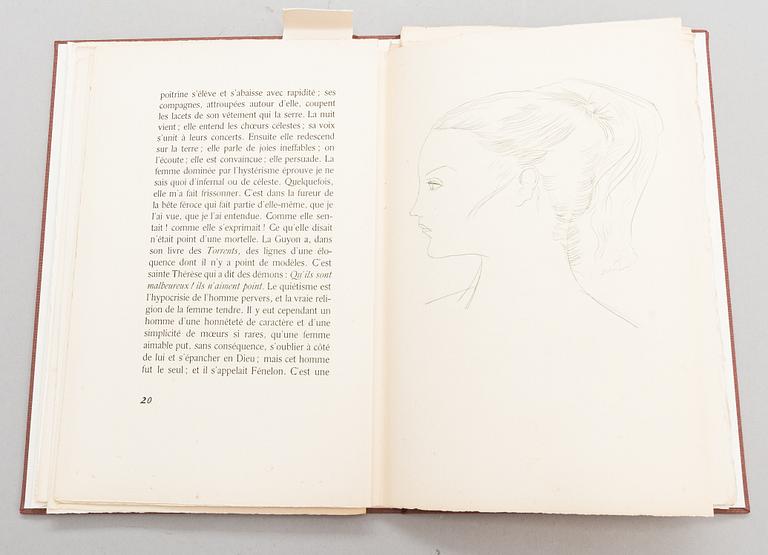 Kirja, "Sur Les Femmes", Diderot, pointes-sèches originales de Max Papart, Aux dépens de l'artiste, 1952.
