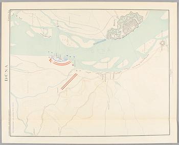 KARTOR OCH PLANSCHER I MAPP, bla "Karl XII på slagfältet", Norstedt & Söner, Stockholm 1918.