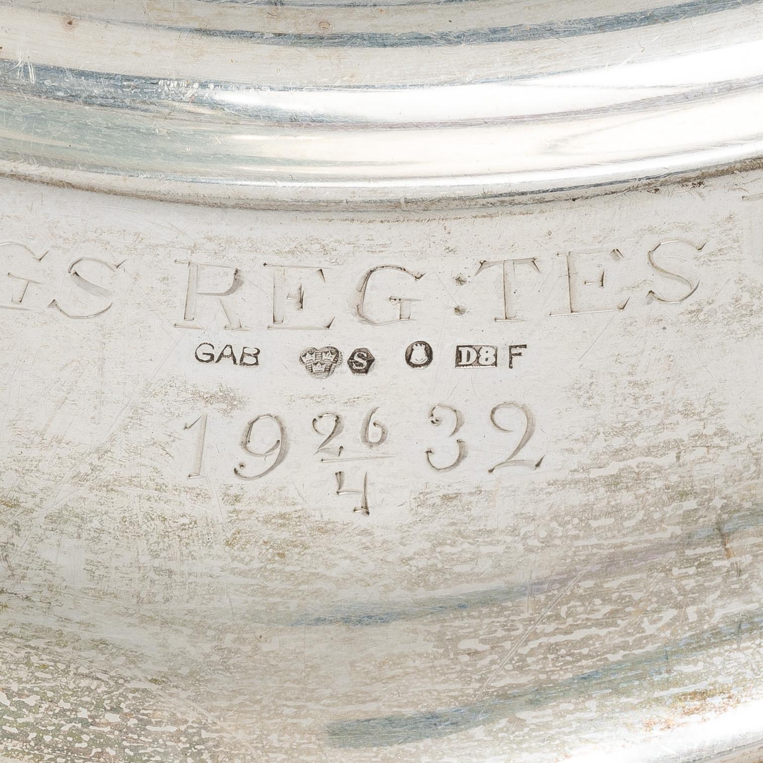 Guldsmedsaktiebolaget (GAB), Fat, silver, Stockholm 1930.