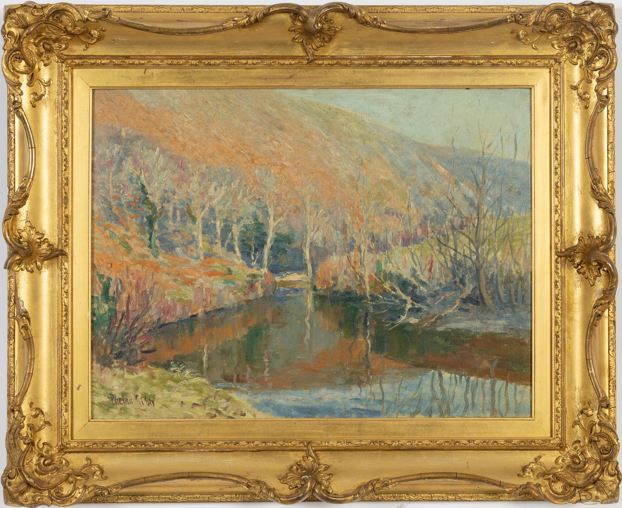 Phelan Gibb, oil on canvas, signed.