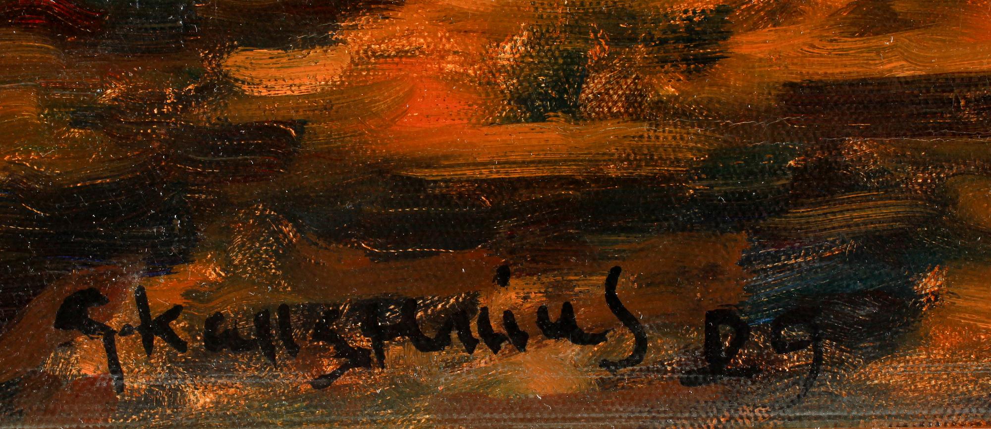 GOTTFRID KALLSTENIUS, olja på duk, sign o dat -29.