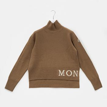 Moncler, A 'Lupetto tricot' wool turtleneck sweater, size XS.