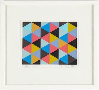 KG NILSON, a set of four silksceens, signed, numbered 71/100 and dated 1982.