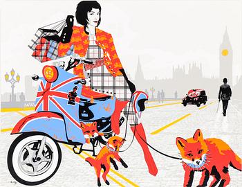 RICHARD RYAN, "London by Ryan", mapp med färgserigrafier, 4 st, numrerade och signerade.