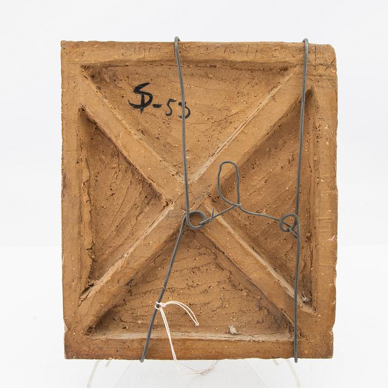 Signe Persson-Melin, väggrelief Fiskargumma.