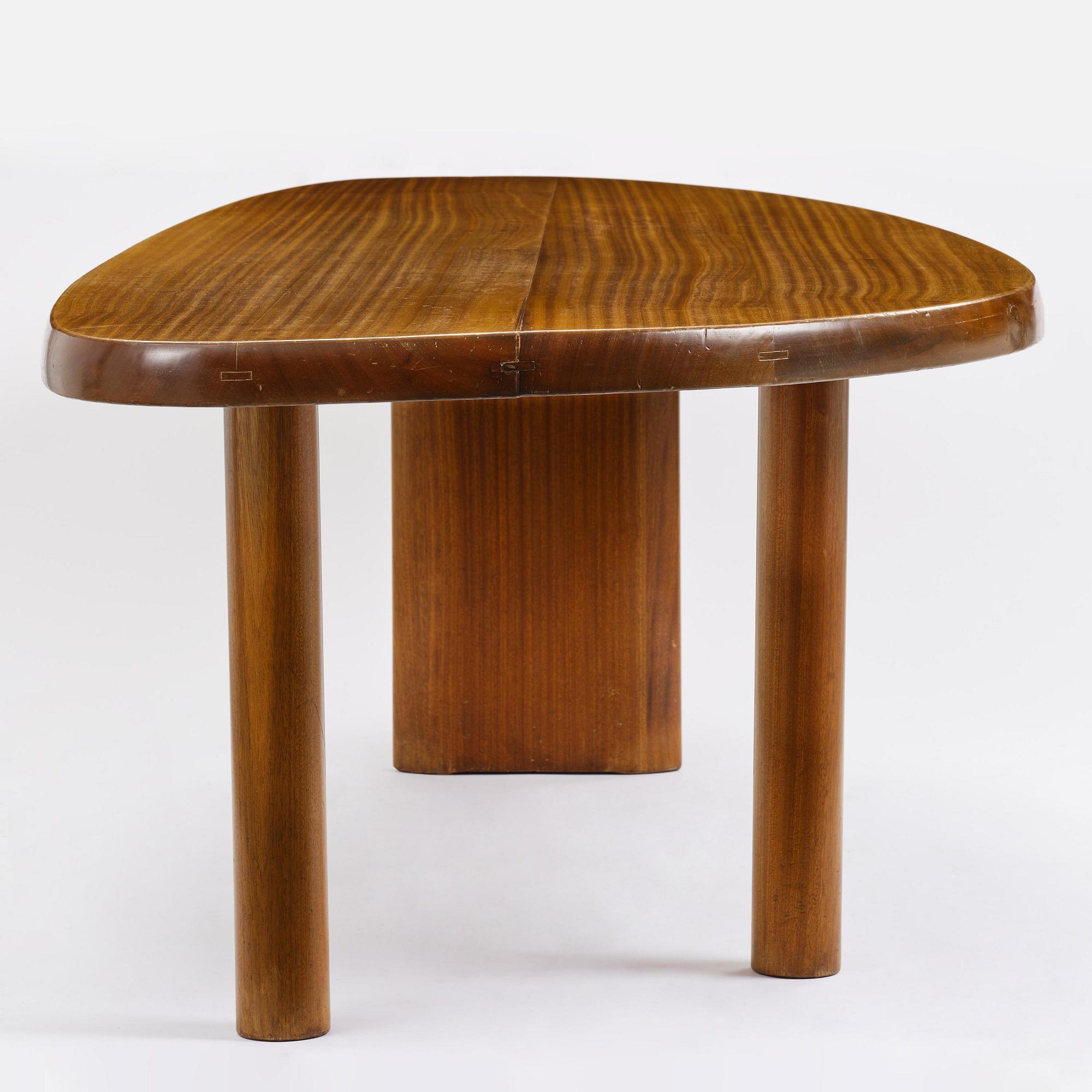 Charlotte Perriand, a "Forme Libre" table, executed by André Chetaille for Galerie Steph Simon, France, ca 1956.