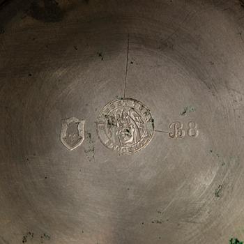 FIRMA SVENSKT TENN, A tin bowl with handles, Sweden 1920's.