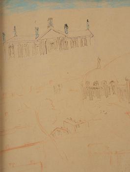 Carl Fredrik Hill, Architectural fantasy.