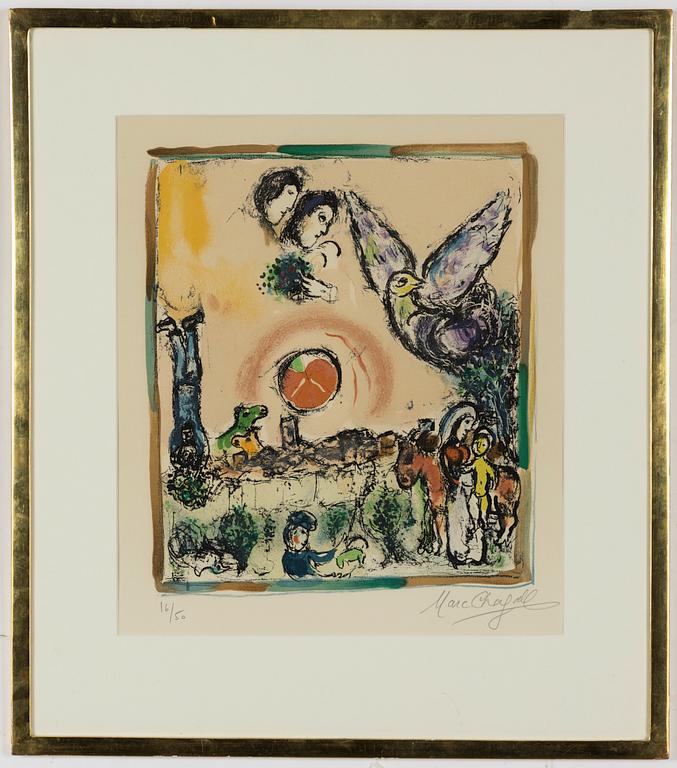 Marc Chagall, "Composition Champêtre".