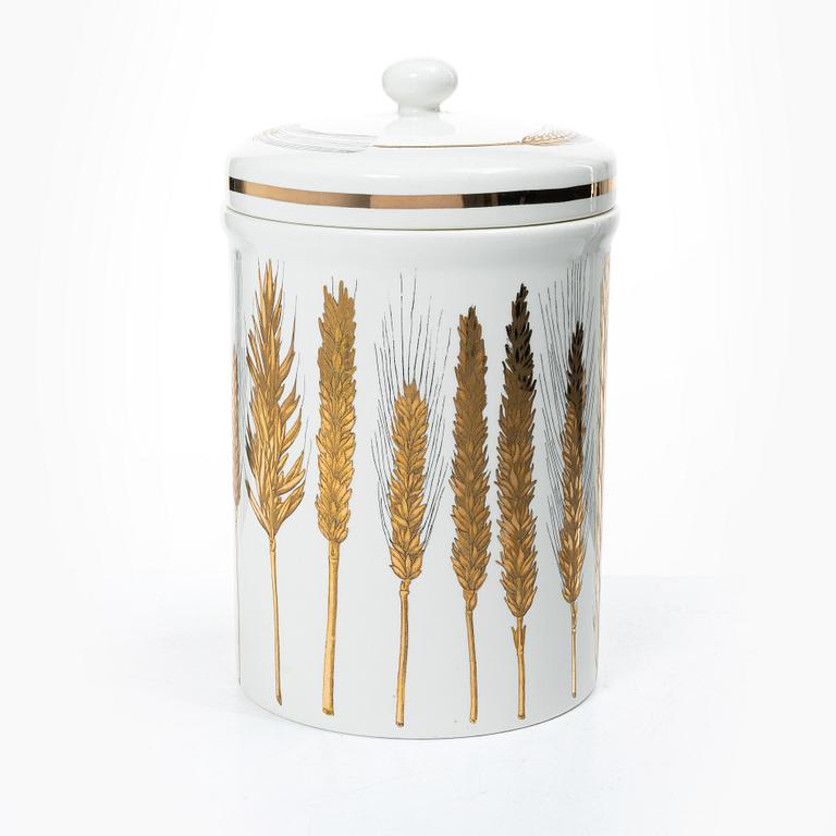 Piero Fornasetti, Lidded jar, marked Fornasetti, Milan, Italy, second half of the 20th century.