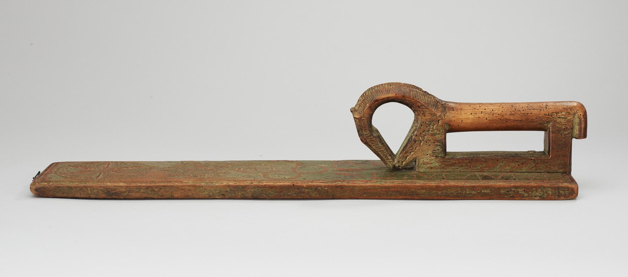 MANGELBRÄDE, allmoge. Norge daterad 1796.