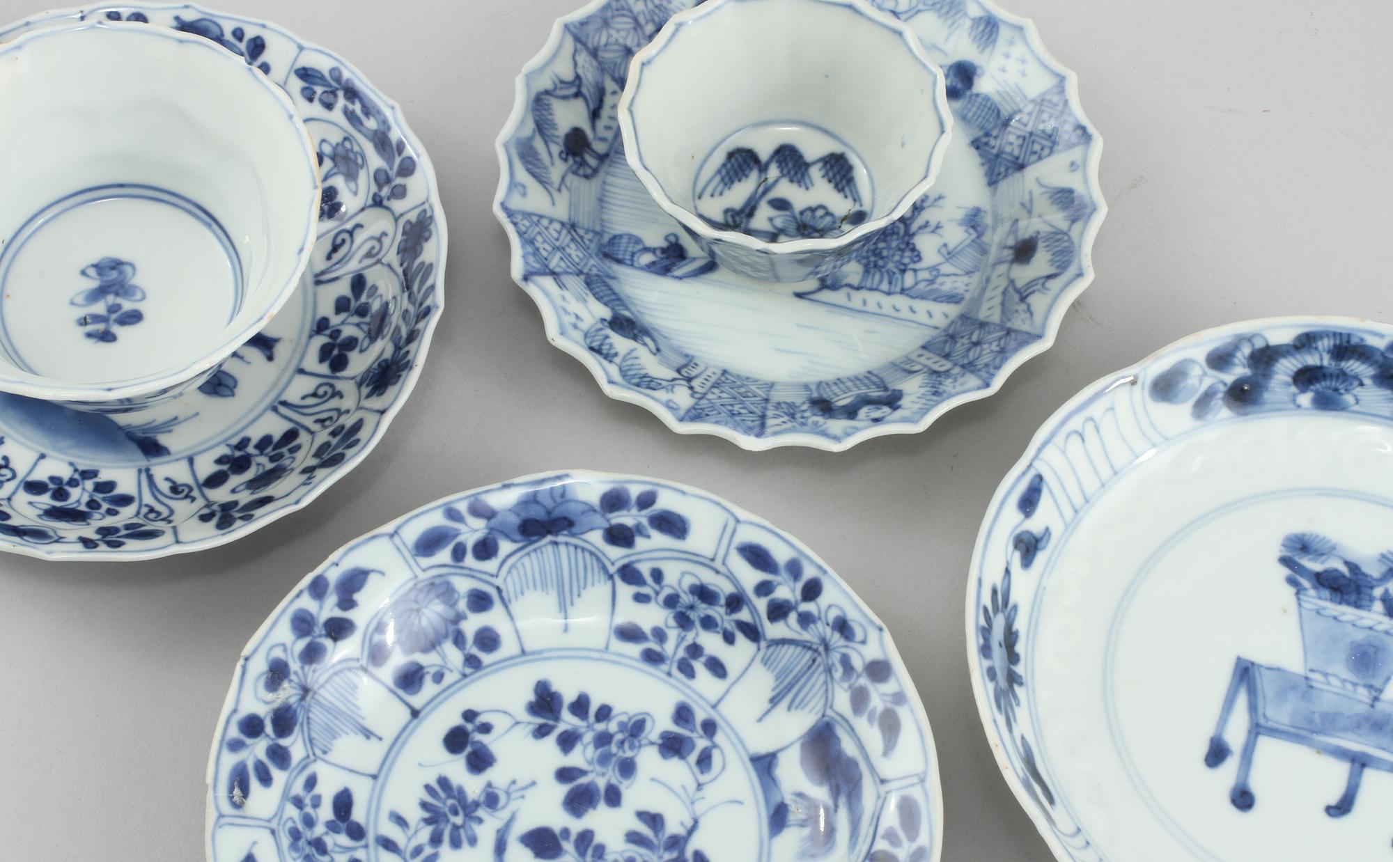 FAT och KOPPAR, 4 delar, Kina, Kangxi (1662 - 1722) och Qianlong (1736 - 1795).