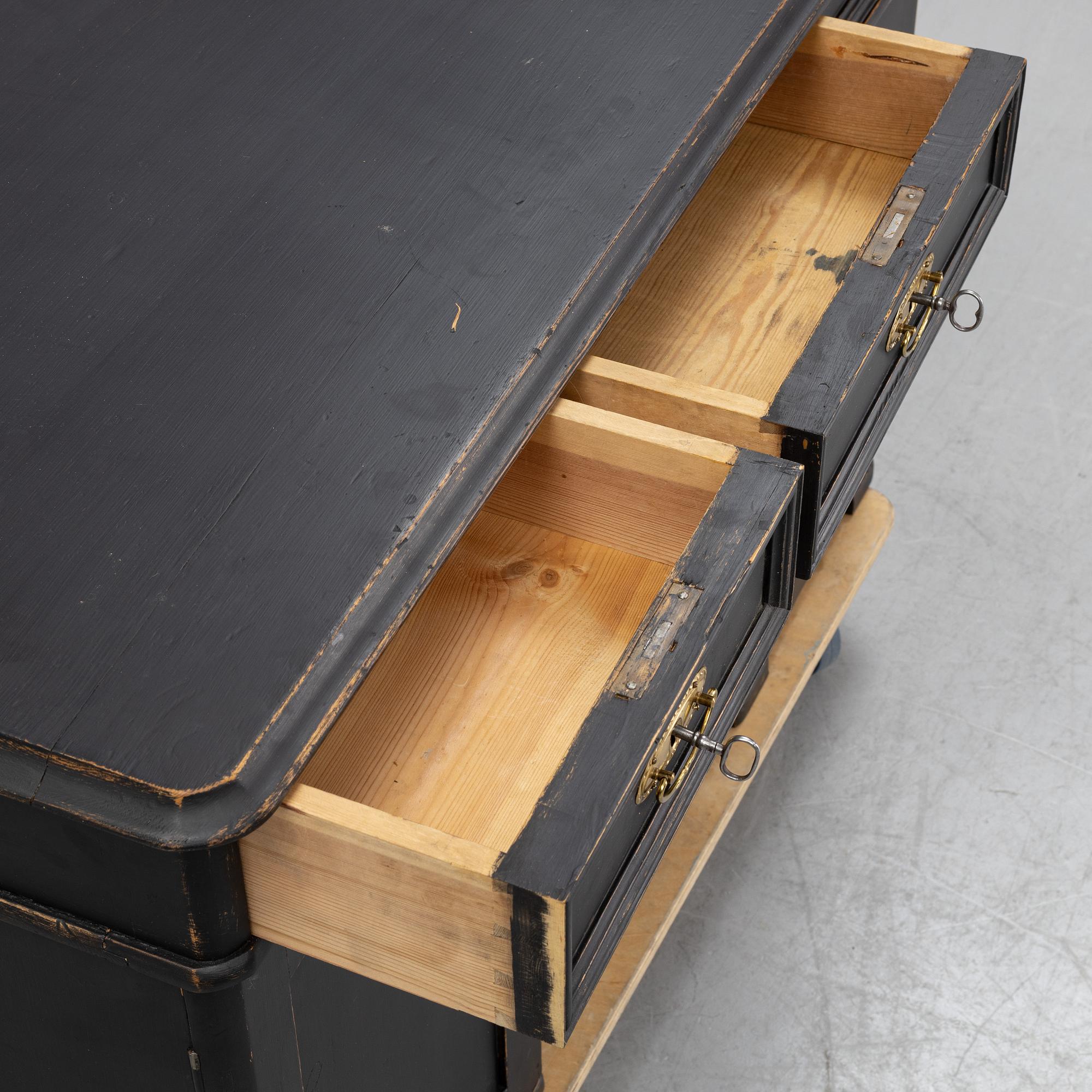 An early 20th century writing desk.
