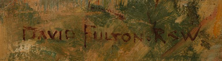 DAVID FULTON, olja på duk, signerad.
