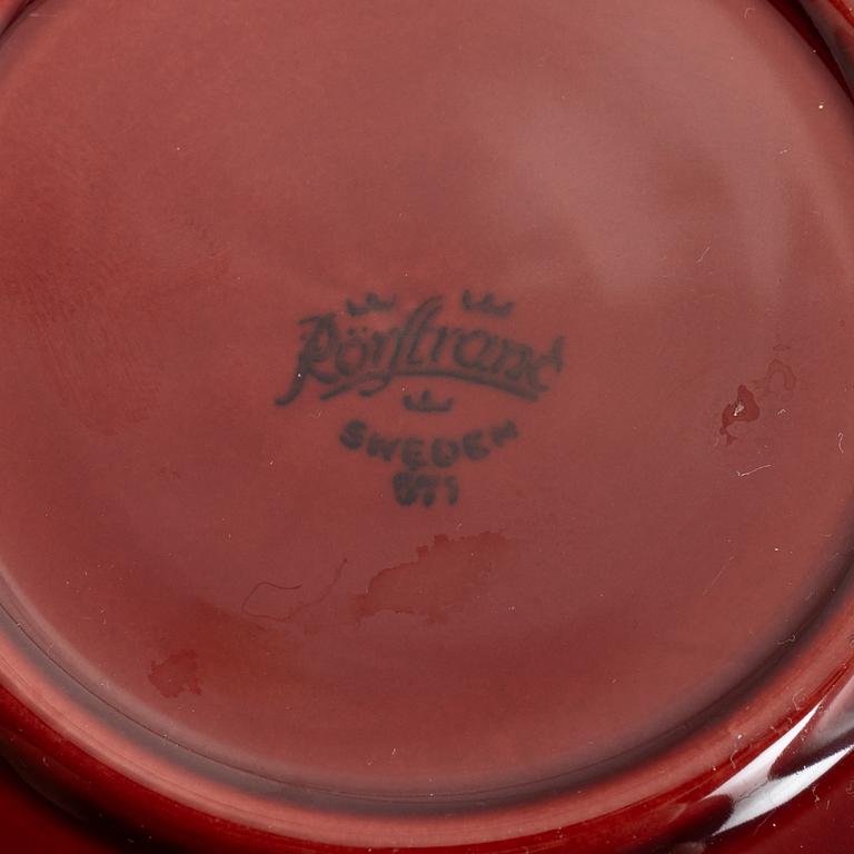 Hertha Bengtson, a 17-piece "Blå Eld" tea service, Rörstrand, Sweden.