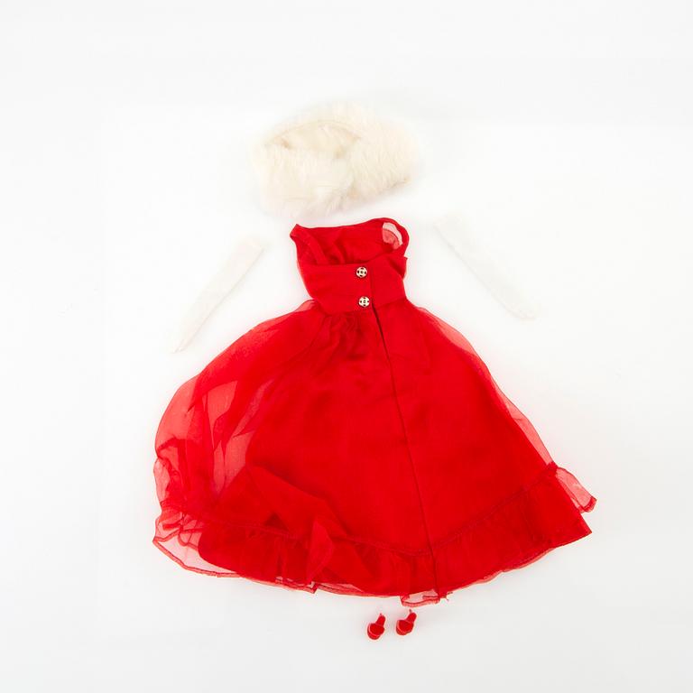 Barbiekläder 4 set. vintage bl a "Dinner at Eight" Mattel 1963-64. "Nighty Negligée" Mattel 1959-64.