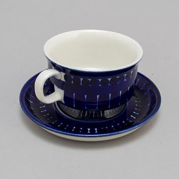 A 14-piece 'Valencia' porcelain coffee set for Arabia, 1970s.