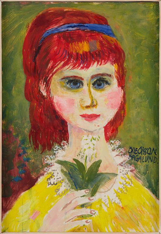 Olle Olsson-Hagalund, Flicka med blommor.