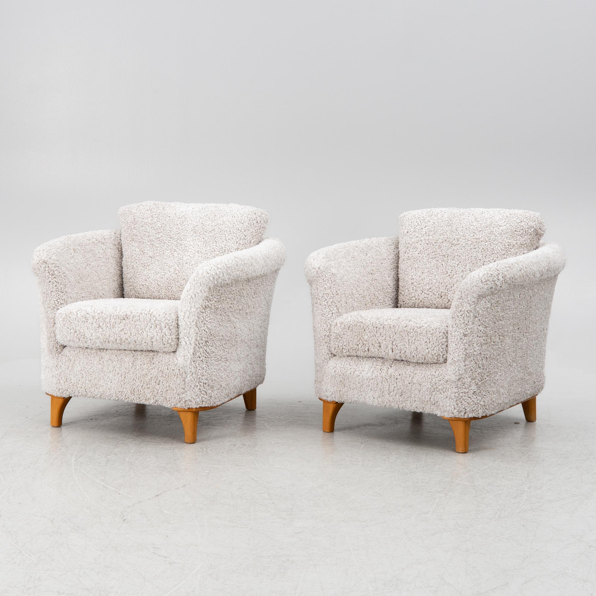 A pair of armchairs, Bröderna Andersson, later part of the 20th century.
