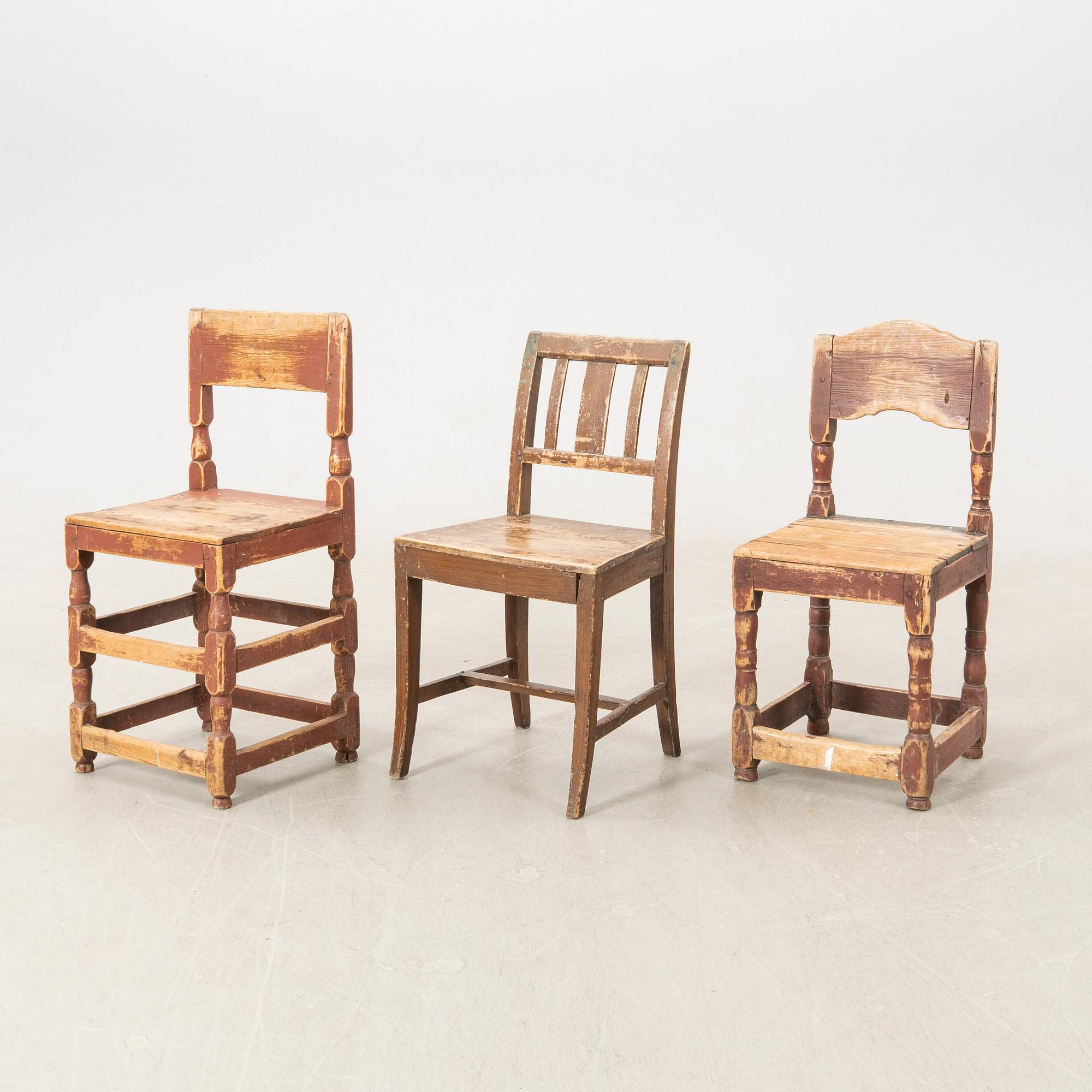 Chairs 6 similar 19th century, second half.