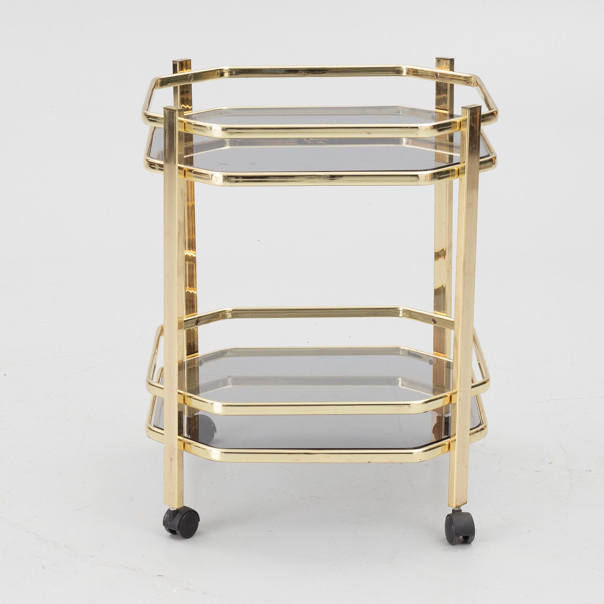 Serving trolley/side table, late 20th century.