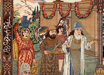 MATTA, Täbris, figural. Ca 212x148 cm.