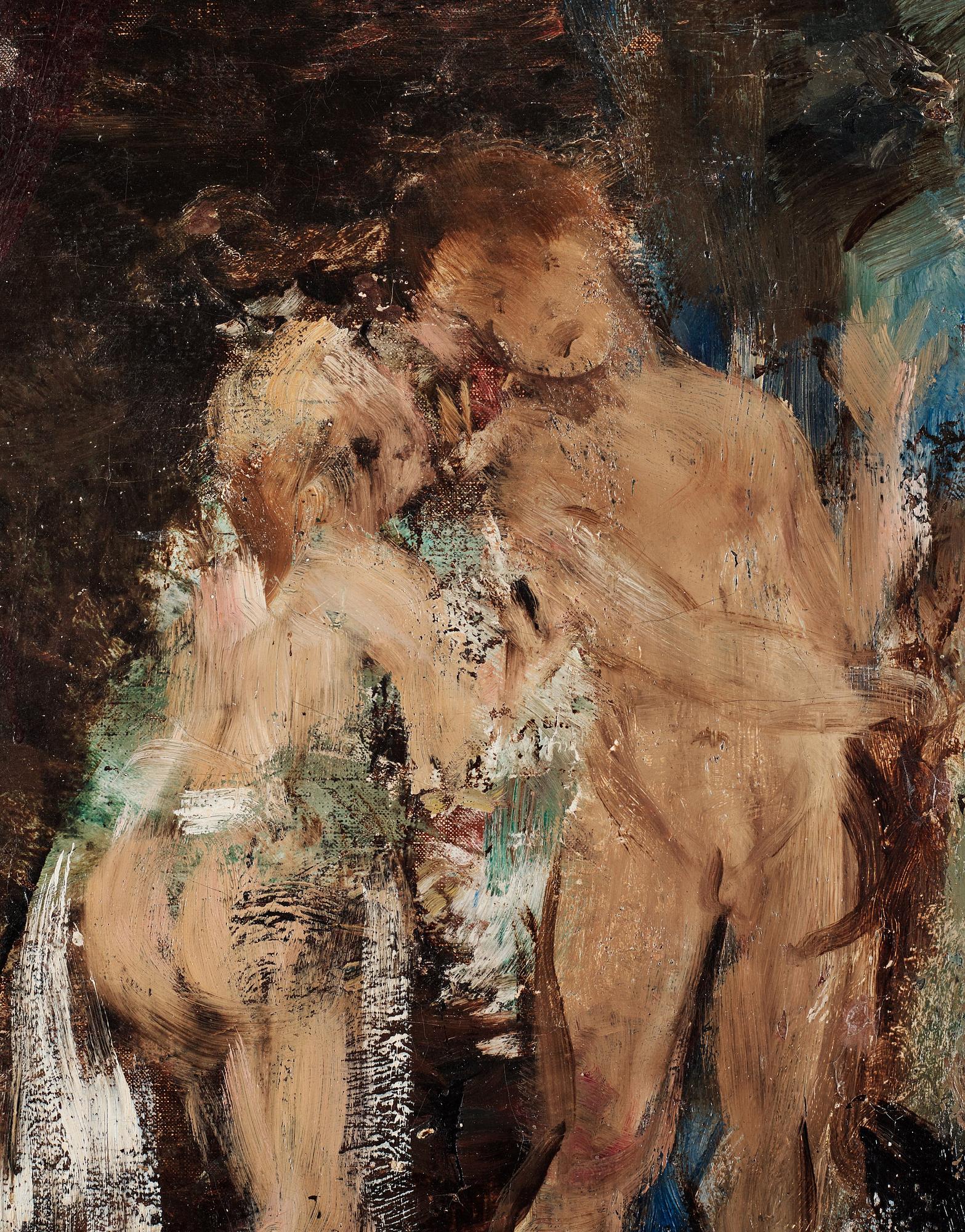 Ernst Josephson, "Amor och Psyke" (Amor and Psyche).