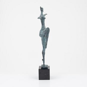 Max Milo, sculpture, signed, foundry mark. Bronze, total height 52 cm.