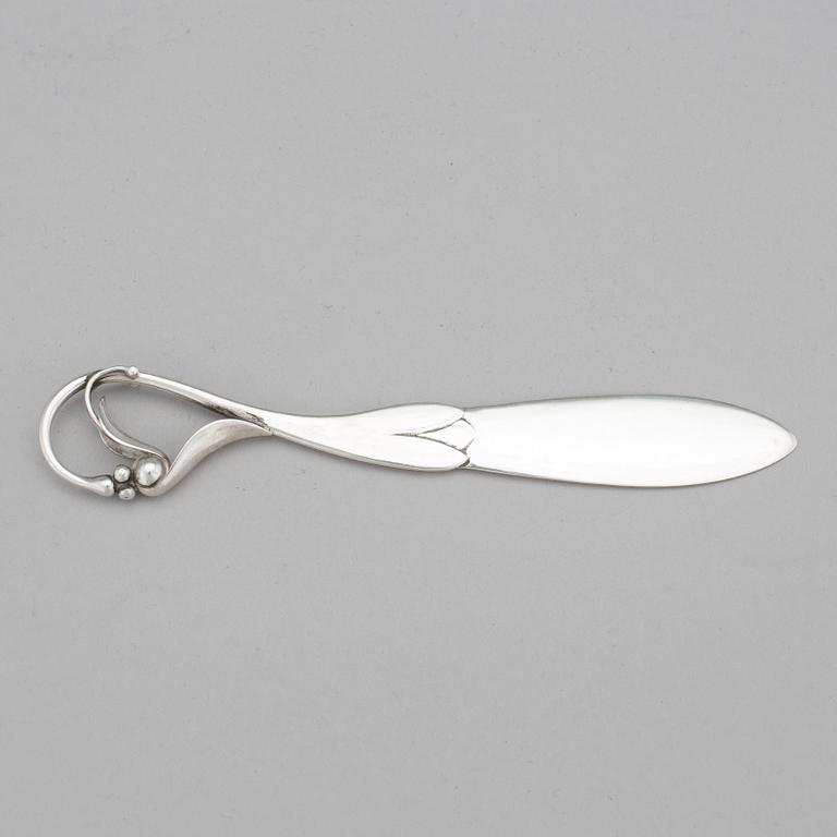 GEORG JENSEN, letter opener , silver , Copenhagen, 1926. Tot weight of 25 grams.