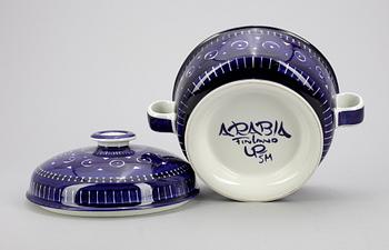 TERRIN, porslin, "Valencia", Ulla Procopé, Arabia, Finland, 1900-talets andra hälft.