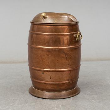 A ca 1900 copper barrel.