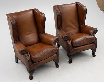 Armchairs, a pair, English style, Brittfurn, 21st century.