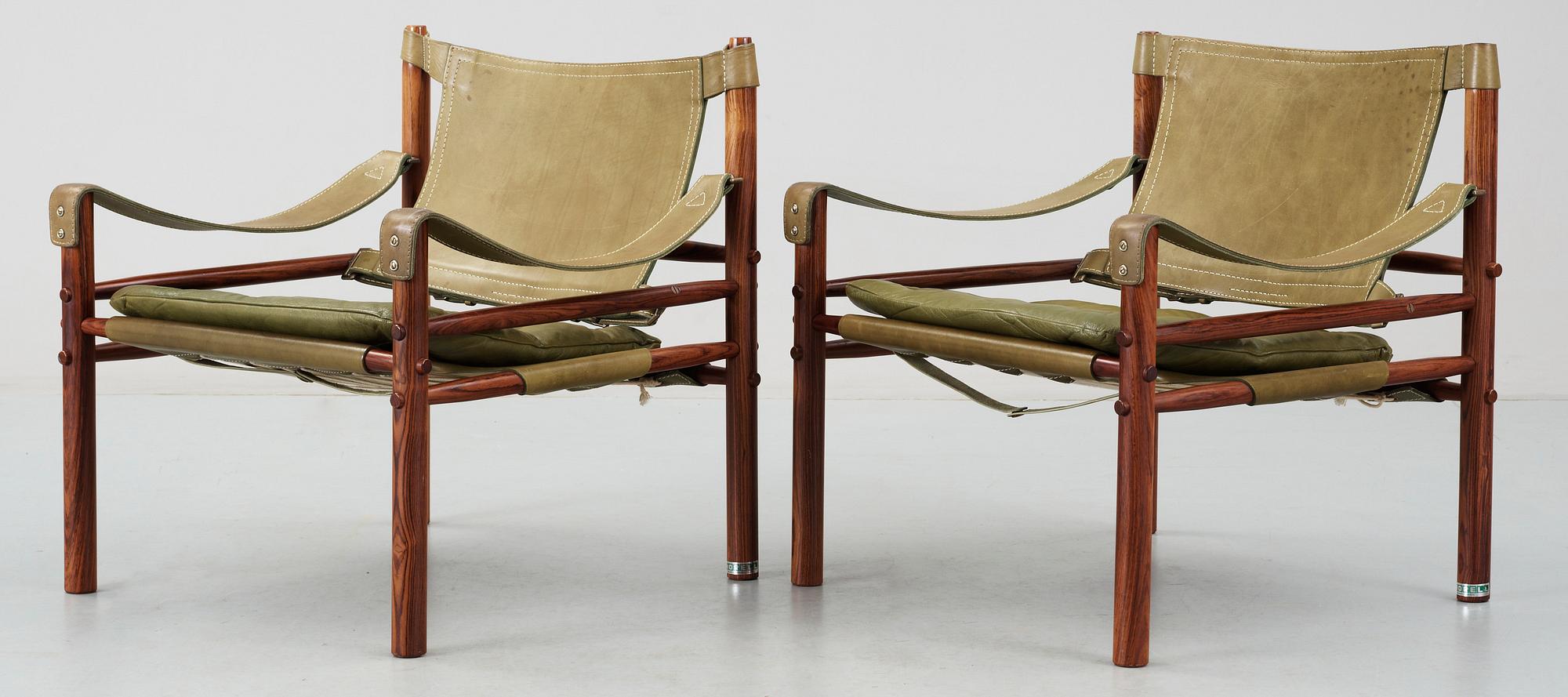 FÅTÖLJER, ett par, "Sirocco", design Arne Norell. Modellen formgiven 1964.