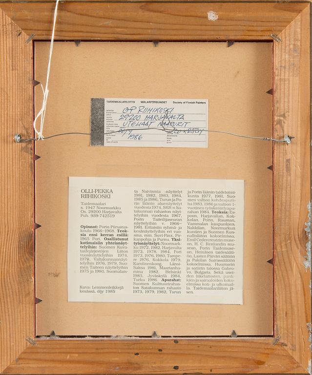 Olli-pekka Riihikoski, Curious neighbours.