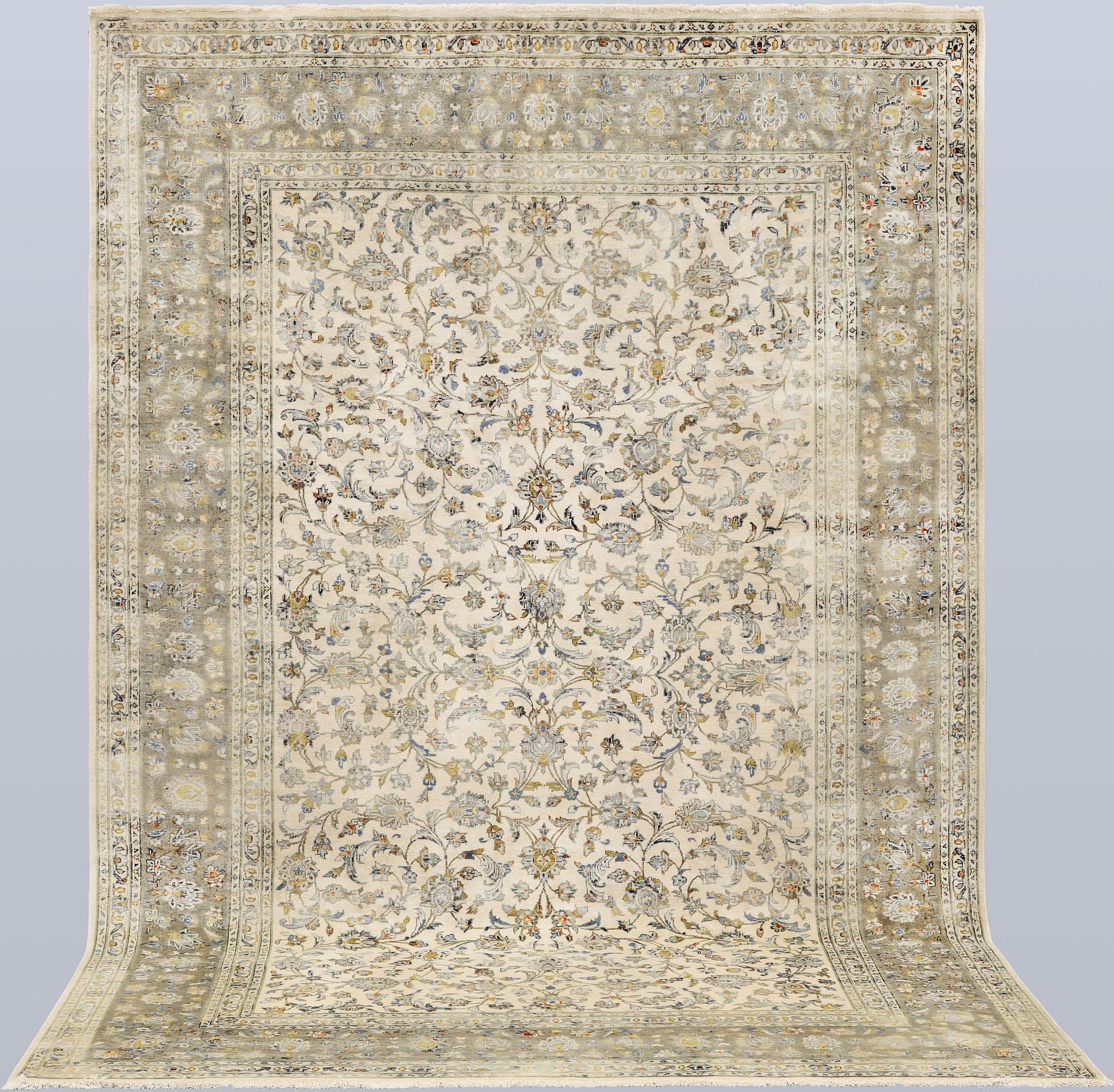 A Keshan rug, approx. 293 x 198 cm.