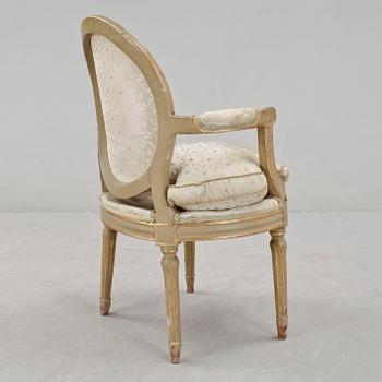 KARMSTOL, Louis XVI-stil, Frankrike, 1800-tal.