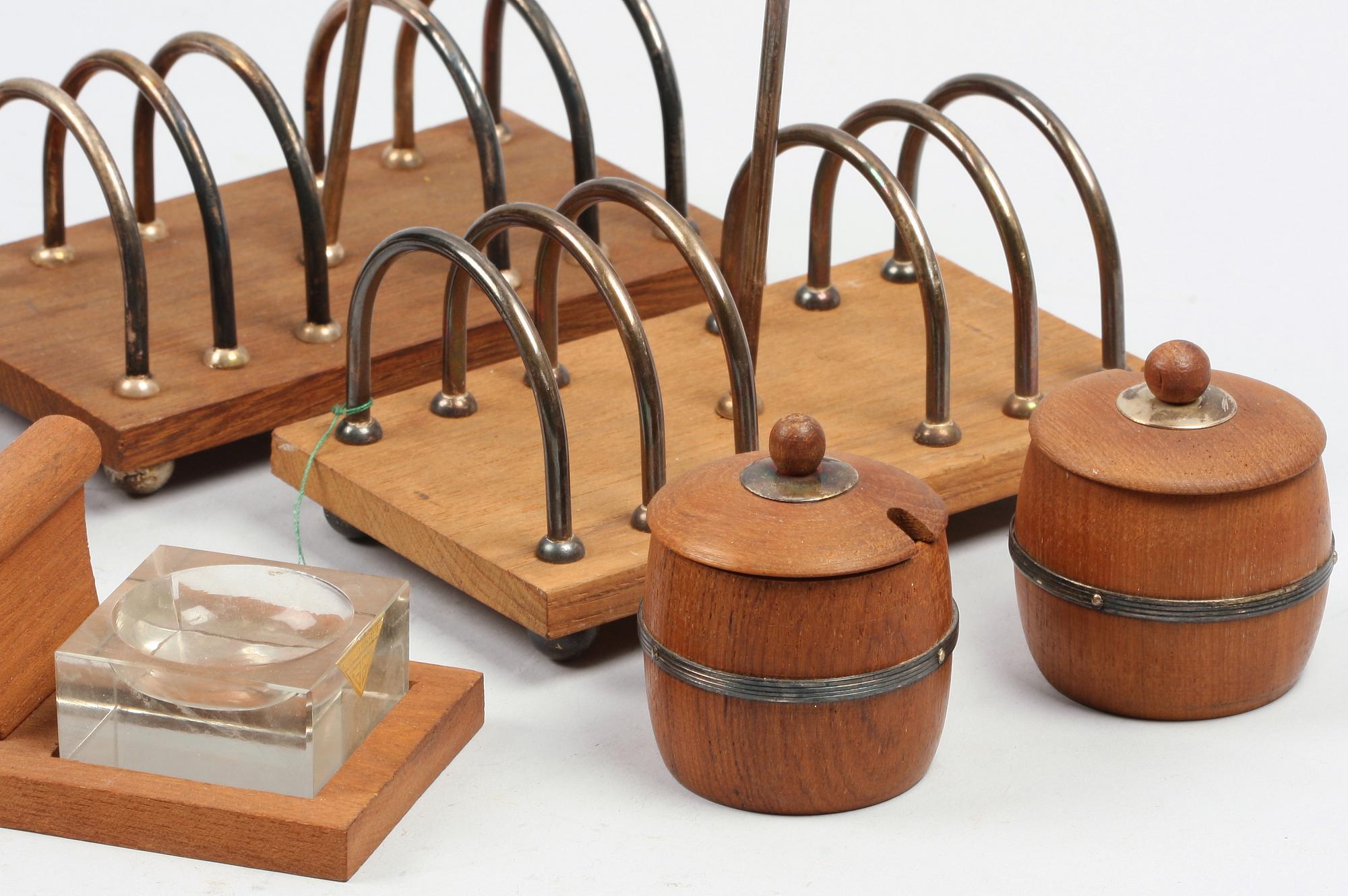 FRUKOSTSET, teak, 1960-tal, Danmark.