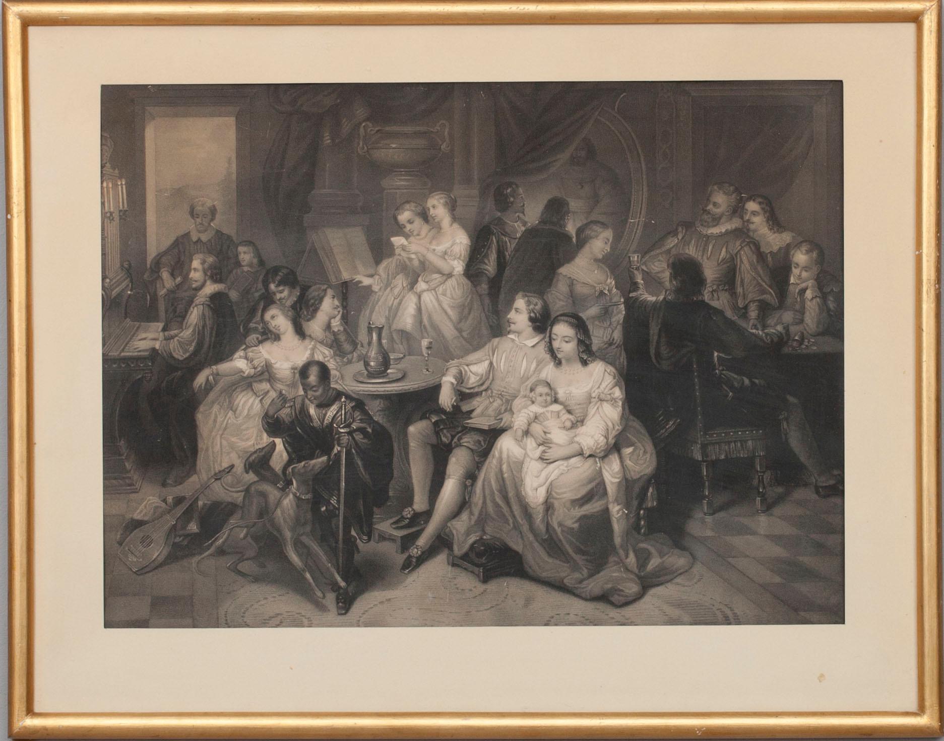 LITOGRAFIER, 2 st, tryckt på Verlag v. F. Silber, Berlin. 1800-tal.